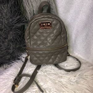Bebe army green small backpack